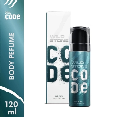 Picture of Wild Stone - Code Steel No Gas Body Perfume For Men, Long Lasting Masculine Fragrance - 120ml