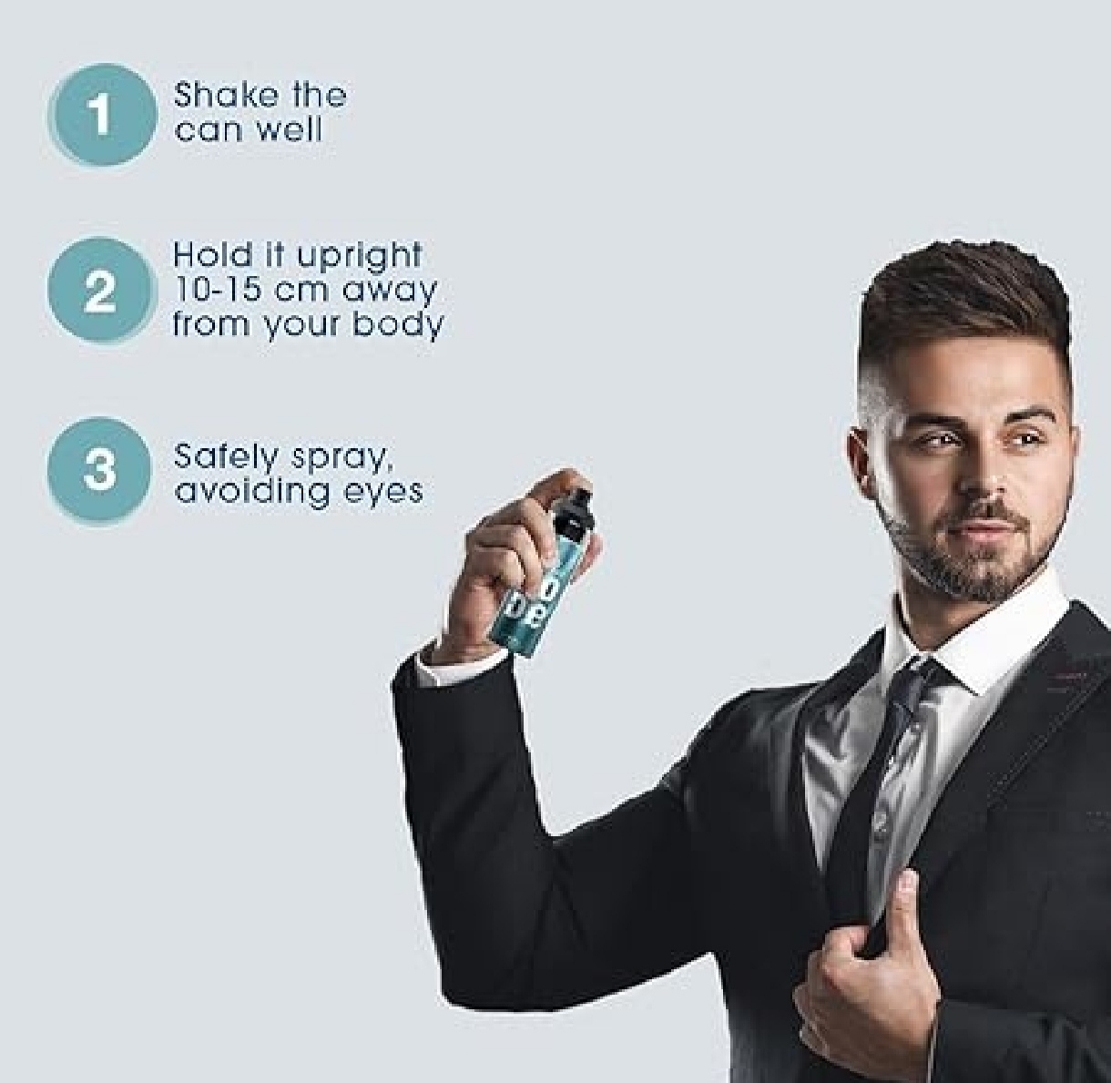 Picture of Wild Stone - Code Steel No Gas Body Perfume For Men, Long Lasting Masculine Fragrance - 120ml