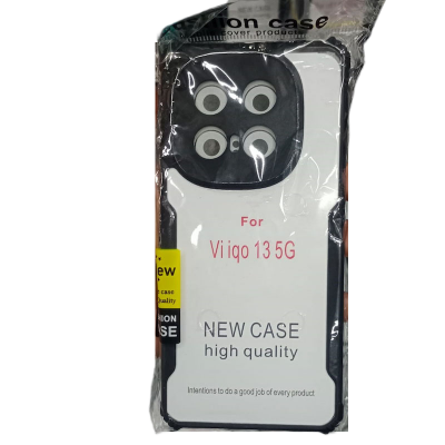 Picture of Xundd Back Cover for vivo iqoo 13 5G Transparent Hybrid Hard PC Back Bumper