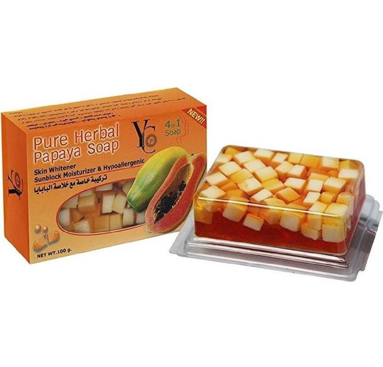 Picture of Ycpeur Harbal Papaya Soap - 100gm (Thailand)