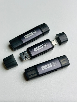 Picture of GearUP 4 In 1 Multifunction OTG Card Reader Type-C/USB /SD Card/TF Card Reader