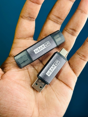 Picture of GearUP 4 In 1 Multifunction OTG Card Reader Type-C/USB /SD Card/TF Card Reader