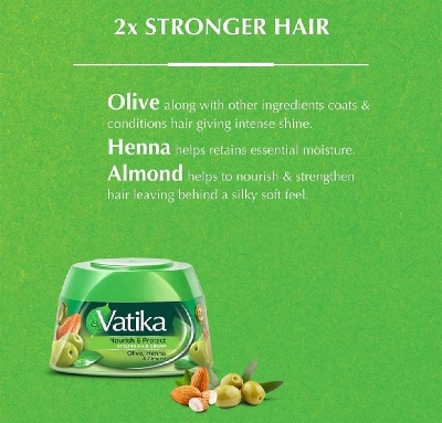 Picture of International Hair treatment UAE product Va tika Nourish & Protect Hair cream used for male/ female 1 Piece- 140 ml