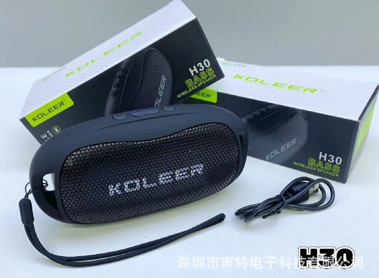 Picture of KOLEER H30 Speaker Brilliant Quality Stereo Sound Multifunctional HiFi outdoors Portable Wireless Speaker