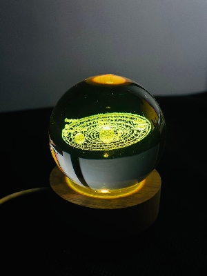 Picture of 3D Color Changing LED Crystal Ball – Solar System