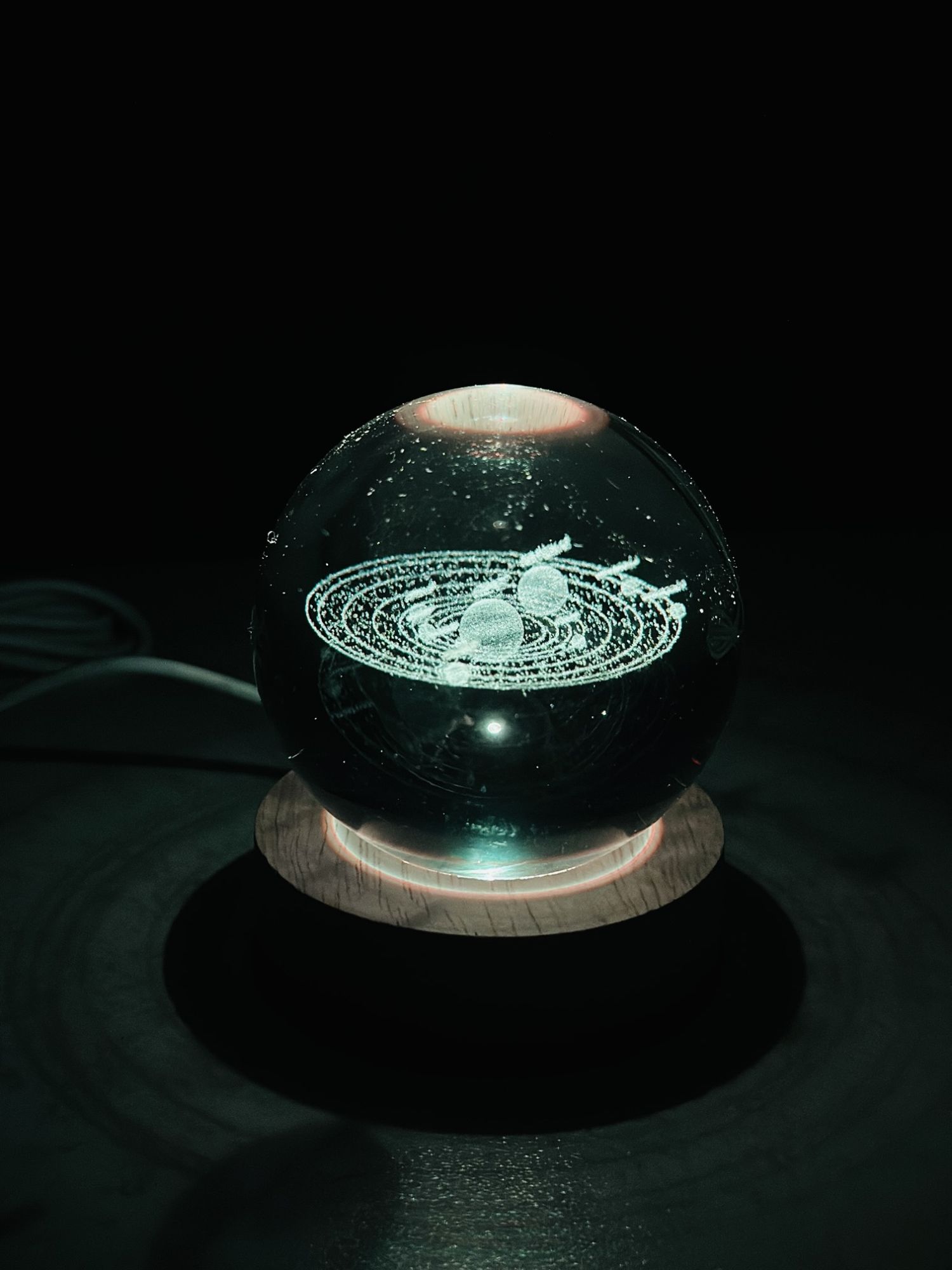 Picture of 3D Color Changing LED Crystal Ball – Solar System