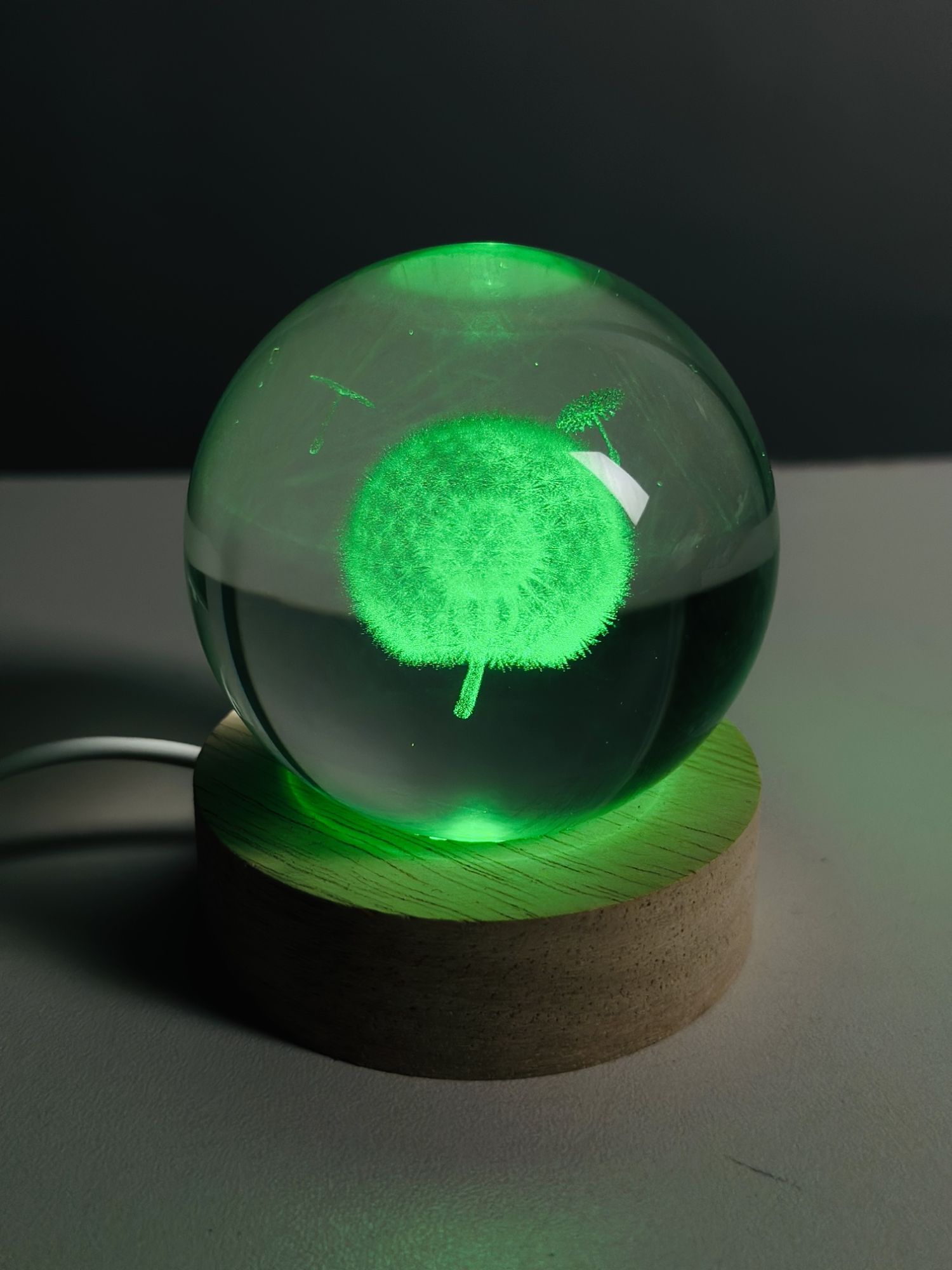 Picture of 3D Color Changing LED Crystal Ball – Dandelion