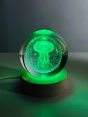 Picture of Color Changing LED 3D Crystal Ball – Jellyfish