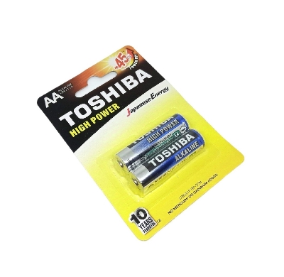 Picture of TOSHIBA Alkaline AA Batteries LR6 1.5V 2pcs - Battery
