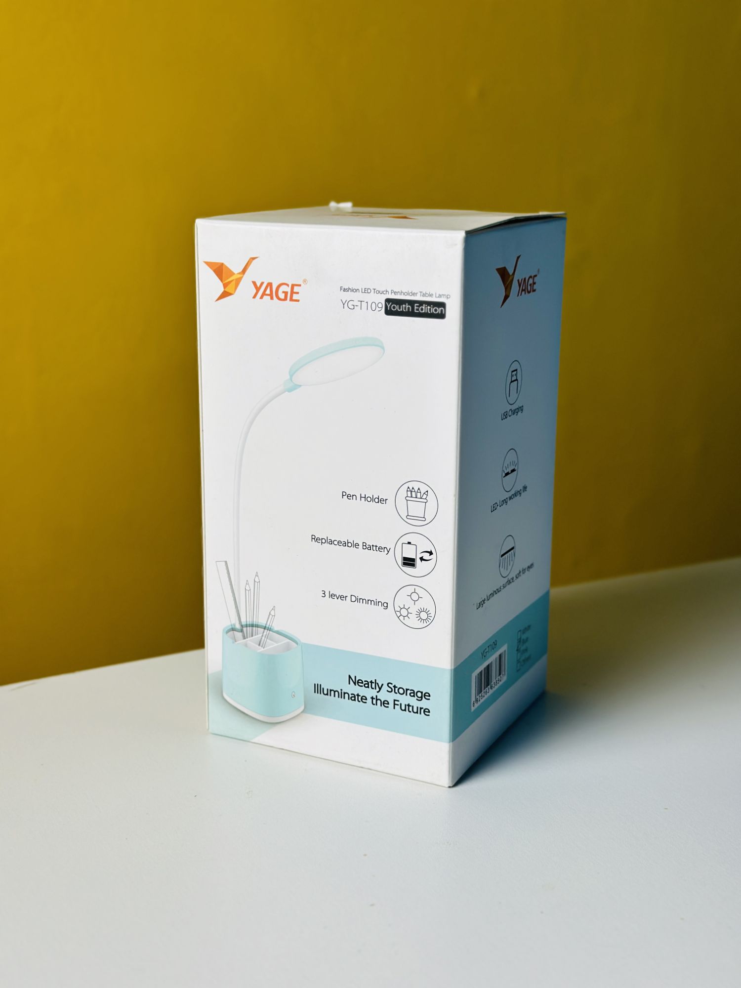 Picture of YAGE YG-T109 Table Lamp Pen Holder Desk Lamp-pink colour