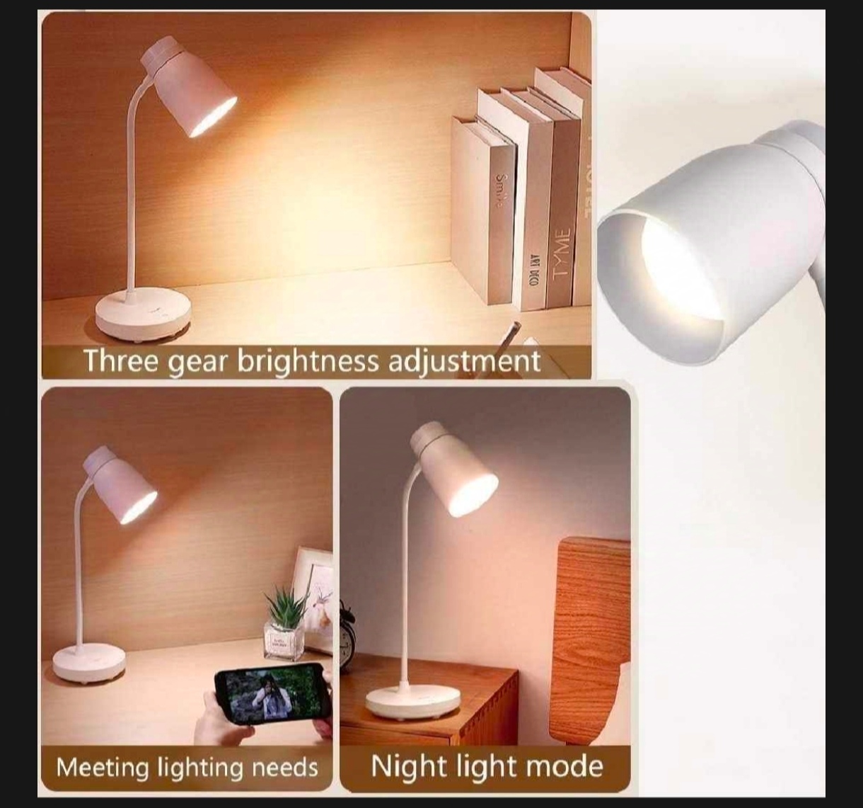 Picture of YAGE YG-T119C Rechargeable Table Lamp with Eye Care Soft Light-Pink