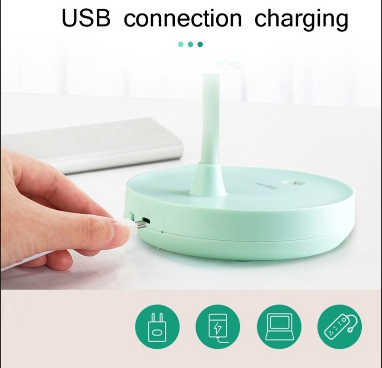 Picture of YAGE YG-T119C Rechargeable Table Lamp with Eye Care Soft Light-Green