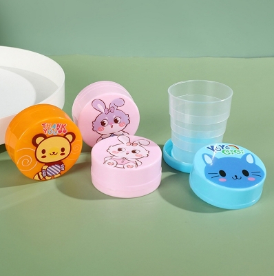 Picture of Portable Plastic Retractable Folding Water Bottl Outdoor Travel Telescopic Collapsible Drinking Bottle Folding Water Glass-1ps