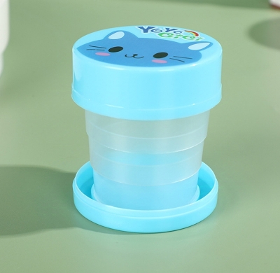 Picture of Portable Plastic Retractable Folding Water Bottl Outdoor Travel Telescopic Collapsible Drinking Bottle Folding Water Glass-1ps