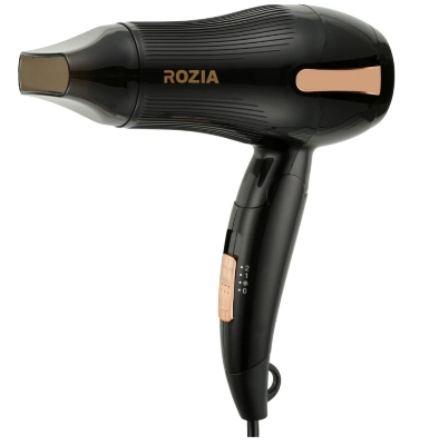 Picture of Rozia HC-8170 Foldable Ionic Hair Dryer 1200W Portable Lightweight Blow Dryer Two-Speed Temperature Adjustable Blowdryer Fast Drying Negative Ion Hairdryer Anti-Overheating