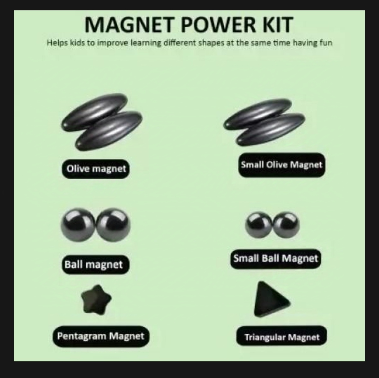 Picture of 10 Pcs Kids Magnet Power Kit for Kids