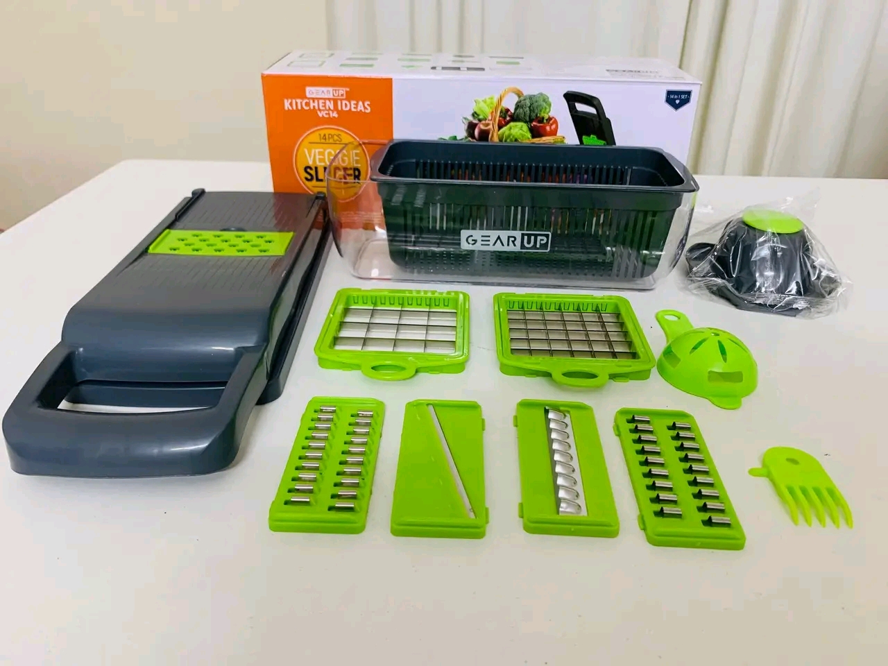 Picture of GearUP VC14 Premium 14-in-1 Vegetable and Fruits Multifuction Cutting Slicer Kitchen Tools