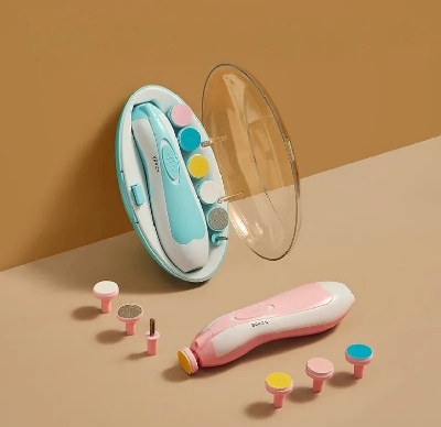 Picture of Electric Nail Trimmer for Baby Newborn Nail Trimmer Manicure Kit For Baby Baby Nail Trimmer Nail Care High Quality Baby Nail Trimmer Baby Care Set Electric Manicure Set Electric Nail Cutter for Baby