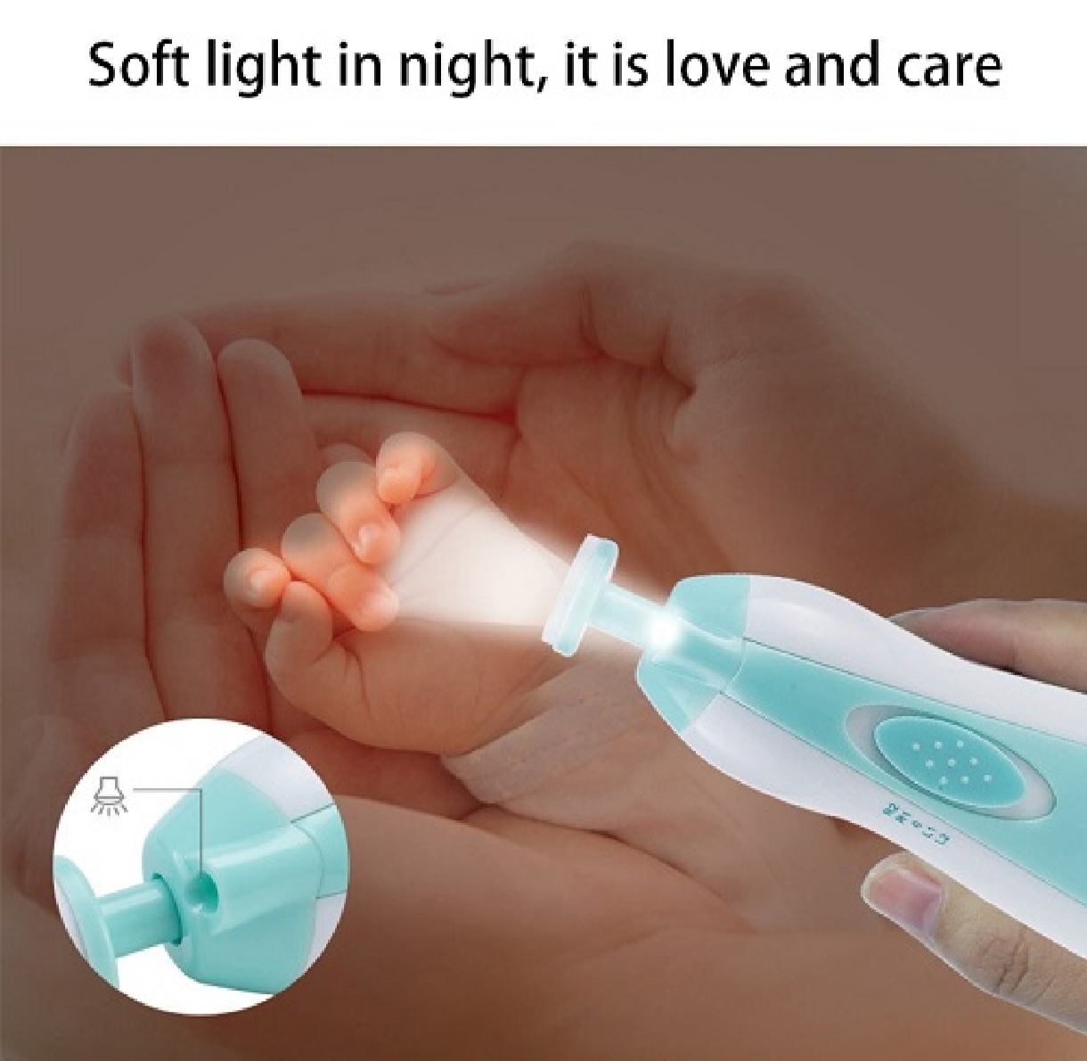 Picture of Electric Nail Trimmer for Baby Newborn Nail Trimmer Manicure Kit For Baby Baby Nail Trimmer Nail Care High Quality Baby Nail Trimmer Baby Care Set Electric Manicure Set Electric Nail Cutter for Baby