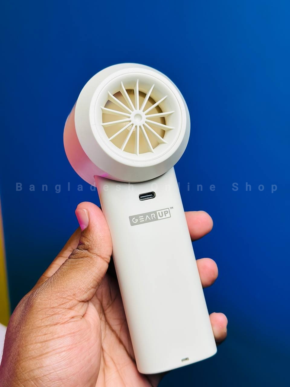 Picture of GearUP M57 Cooling Handheld Fan – Portable USB Rechargeable Mini Fan for Travel, Office & Outdoor Use