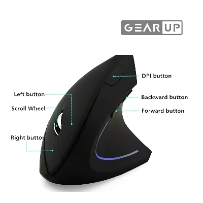 Picture of GearUP WM50 Ergonomic Bluetooth Wireless Vertical Mouse