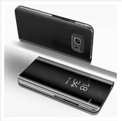 Picture of Samsung Galaxy S6  - Clear View Case Flip Standing Cover Auto Lock Mirror Case