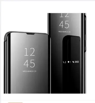 Picture of Clear View Cover Case for Huawei P10  Standing Flip Folding Kickstand Case with Full Screen ProtectionShockproof Electroplate Plating Mirror Holder Smart Bumper Case