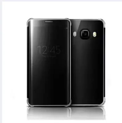 Picture of Samsung Galaxy J5 2016 Clear View Mirror Leather Standing Glass Flip Cover
