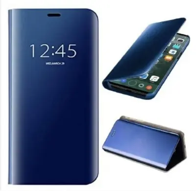 Picture of Samsung Galaxy S10 Plus Clear View Mirror Leather Stand Flip Cover