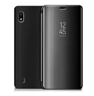 Picture of Samsung Galaxy A10 / Samsung Galaxy M10 - Clear View Case Flip Standing Cover Auto Lock Mirror Case