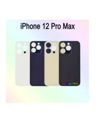 Picture of Backshell for iPhone 12 Pro Max Replacement Back Battery Cover Back Rear Glass Case -