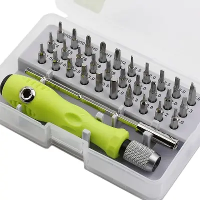 Picture of Multi Functional 32 in 1 Precision Handle Mini Screw driver set Mobile Phone Watch Laptop Repair Kit Tools Household Accessories Replace 31 in 1