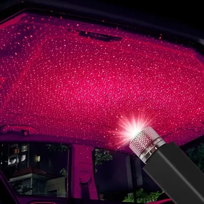 Picture of Universal Mini LED Car Roof Star Night Lights Projector Light Interior Ambient Atmosphere Galaxy Lamp Decoration Light USB Plug