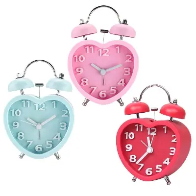 Picture of Shaped Metal Alarm Bed/Table Clock