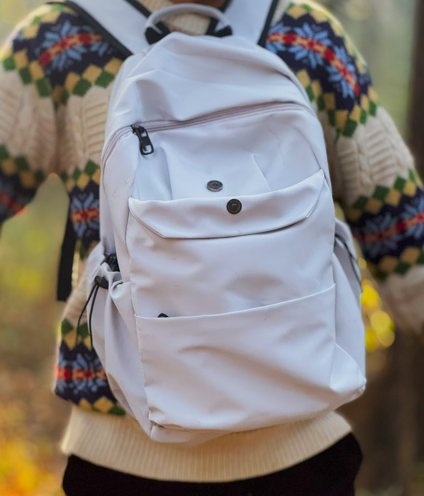 Picture of Backpack For Men And Women Korean Version Large Capacity Solid Color