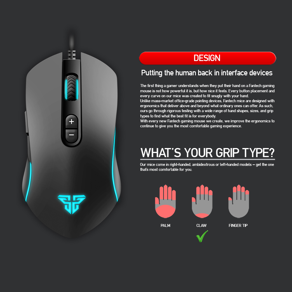 Picture of FANTECH X9 THOR Macro RGB Gaming Mouse
