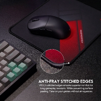 Picture of FANTECH VIGIL MP256 Gaming Mousepad Anti Slip Base With Speed Surface And Anti Fray Stitched Edges For Gaming Gammers Office Home Mouse Pad