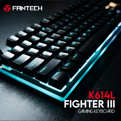 Picture of FANTECH K614L Fighter III RGB Membrane Gaming Keyboards 26 Keys & Anti-ghosting 104 Keys For Gaming Game