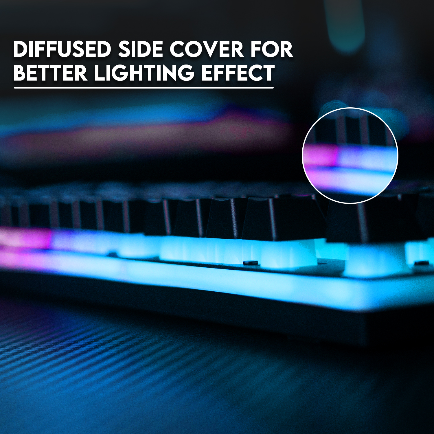 Picture of FANTECH K614L Fighter III RGB Membrane Gaming Keyboards 26 Keys & Anti-ghosting 104 Keys For Gaming Game