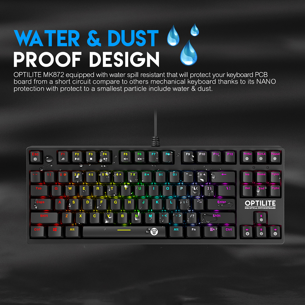 Picture of FANTECH MK872 RGB OPTILITE GAMING KEYBOARD