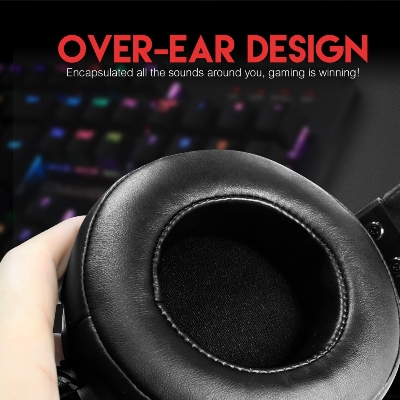 Picture of FANTECH HG11 PRO RGB Gaming Headphone Virtual 7.1 Channel Surround Vibration Bass Stereo Gaming Headset Microphone USB Earphone