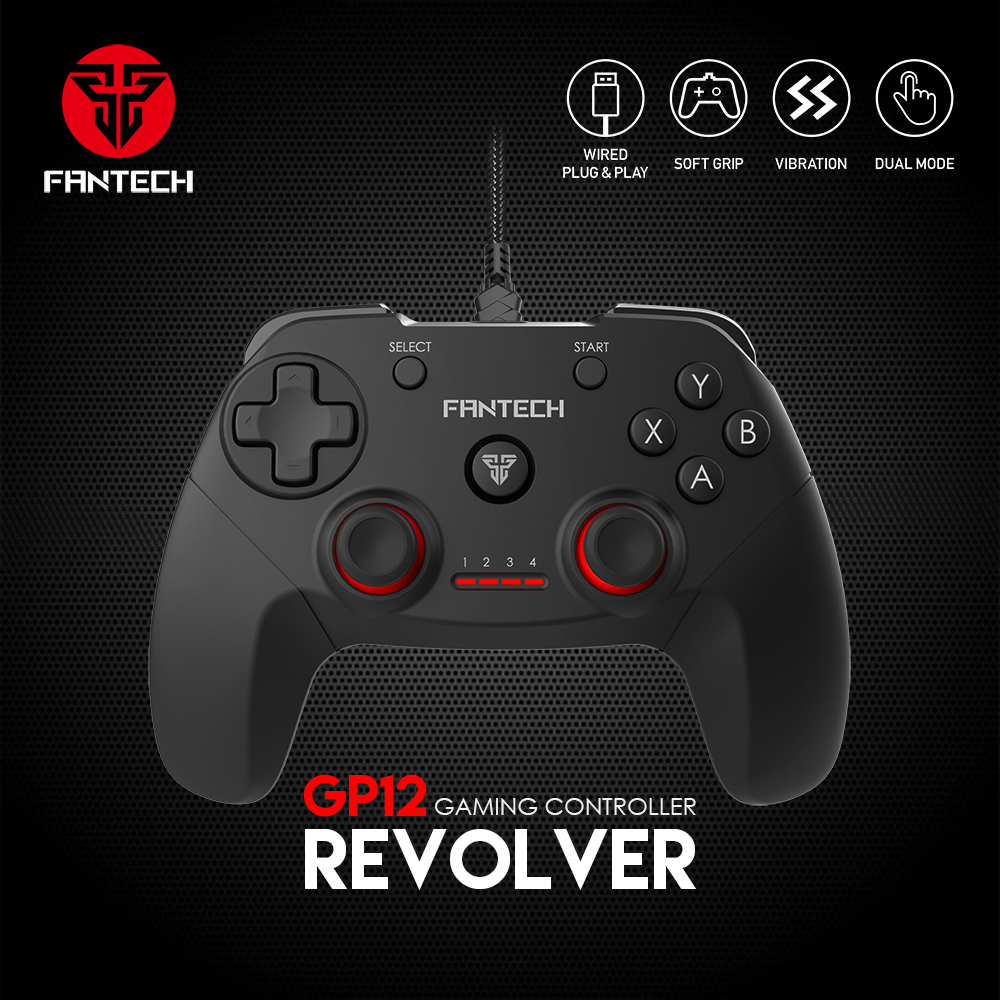 Picture of FANTECH REVOLVER GP12 Gamepad Wired PC Game Controller Joystick Dual Vibration For Windows PC PS3 Playstation Android