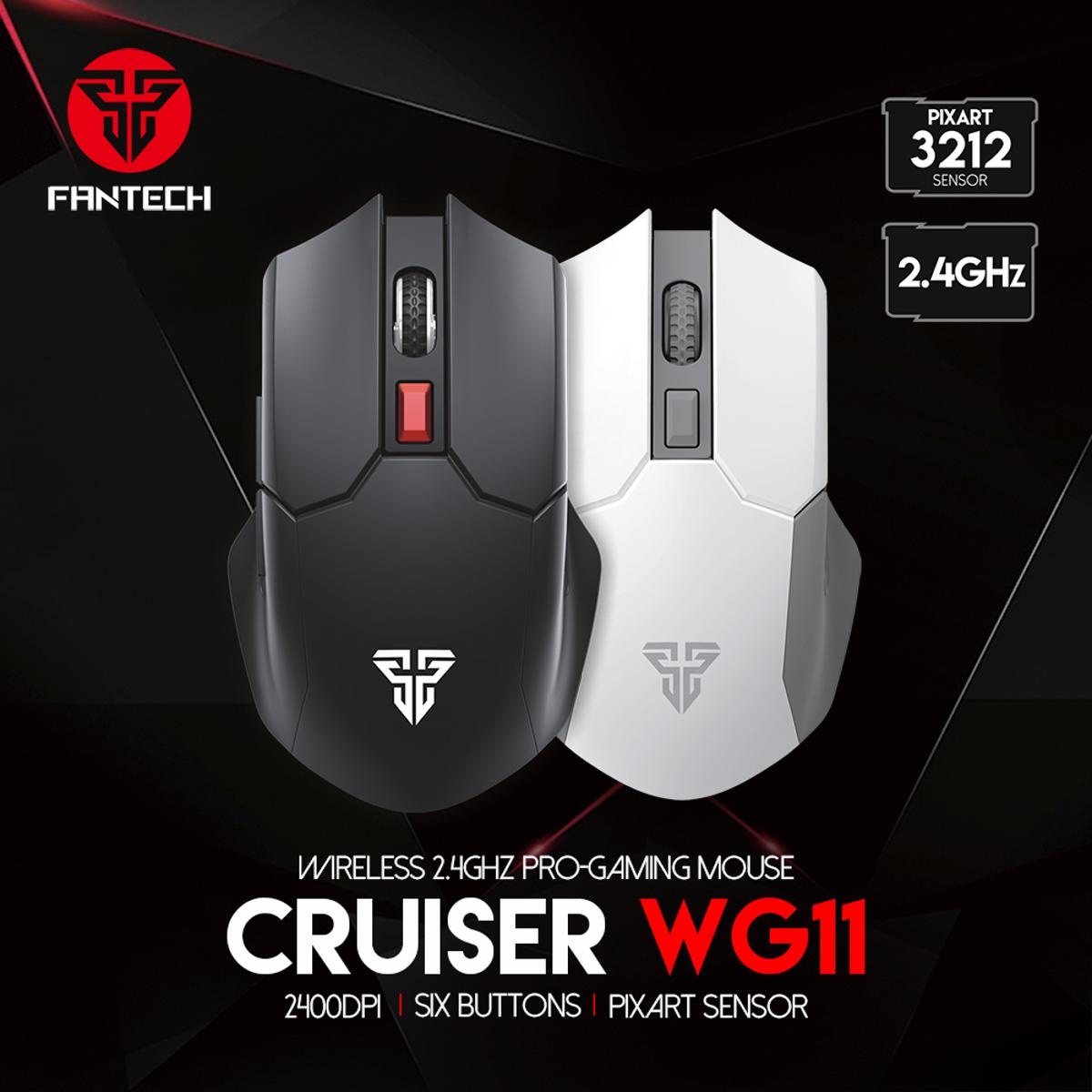 Picture of FANTECH WG11 2.4Ghz Pro Gaming Wireless Mouse 2400 DPI 6 Buttons Ergonomic Portable Mice For Laptop PC Computer Office Business