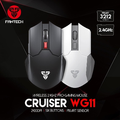 Picture of FANTECH WG11 2.4Ghz Pro Gaming Wireless Mouse 2400 DPI 6 Buttons Ergonomic Portable Mice For Laptop PC Computer Office Business