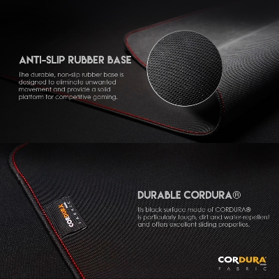 Picture of FANTECH ZERO-G MPC450 Mousepad Linkage   CORDURA Control and   Speed Gaming Mouse pad 450 x 400 x 3mm For FPS Moba PC Gamer