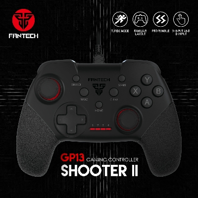 Picture of FANTECH GP13 SHOOTER-II Gamepad Wired PC Game Controller Joystick Dual Vibration Saturn for Windows PC PS3 Playstation Android Gamepad