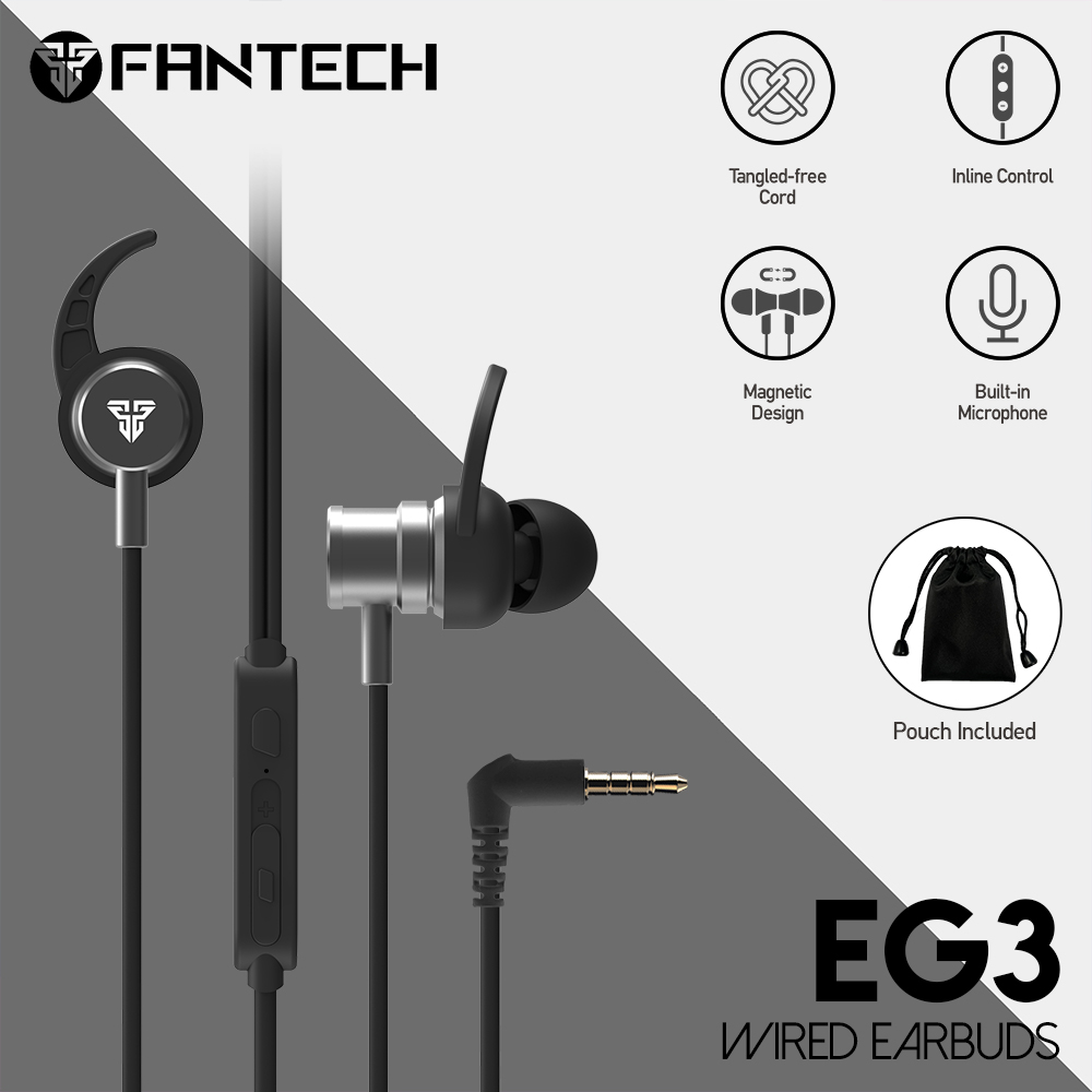 Picture of FANTECH SCAR EG3 In Ear Gaming Earphone Black Edition Headphone
