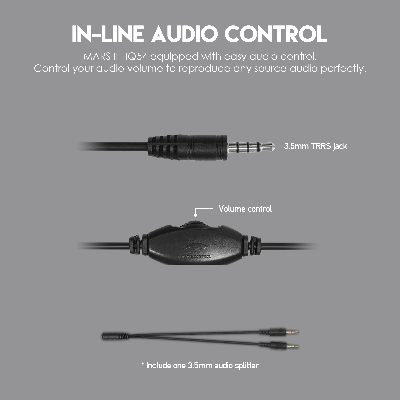 Picture of FANTECH MARS II HQ54 WIRED GAMING HEADSET FOR MULTI-PLATFORM COMPATIBILITY PC, XBOX, and PS, MOBILE, PC AND LAPTOP.