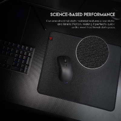 Picture of FANTECH AGILE MP453 MOUSE PAD SPEEDSILK Surface, Non-Friction Impacting Water-Resistant Coating Anti-Fray Edge Stitching Anti-slip base