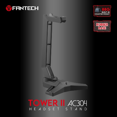 Picture of FANTECH AC304 TOWER II HEADSET STAND With Rubberized Base, Black.